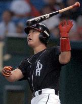 Hawks Kokubo hits solo homer against Fighters